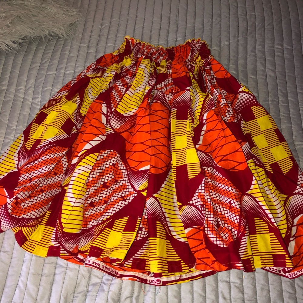 Beautiful African print skater skirt!
